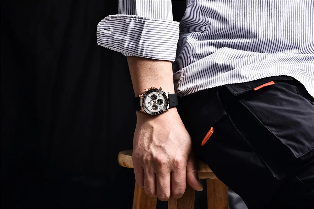 PAGANI DESIGN 2025 New Men Watches Luxury AR Sapphire crystal Quartz Watch Men Waterproof Sport Chronograph Automatic Date Watch