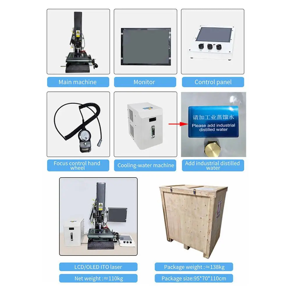 ZJWY EN-LS23 ITO Repair Display Laser Machine for Mobile Phone Broken Display Screen Line Removal Recovery Machine