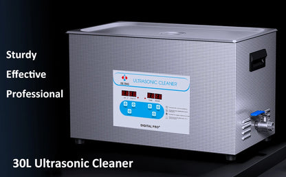 JIEJING 30L Ultrasonic Cleaner 40kHz Sonic Cleaner Machine Ultrasound Bath Tub for Automotive Parts Carburetor Jewelry Glasses