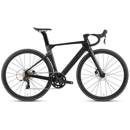 Thru Axle Disc Carbon Road Bike - 24-Speed Aero Racing Bike for Competitive Cycling & Triathlon Training 	 bicycle