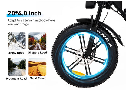 OEM Stock Factory  Electric Bicycle 250W Rear 7-Speed 48V 15Ah Wide Tire Electric Urban Hybrid Mountain Off-Road E-Bike
