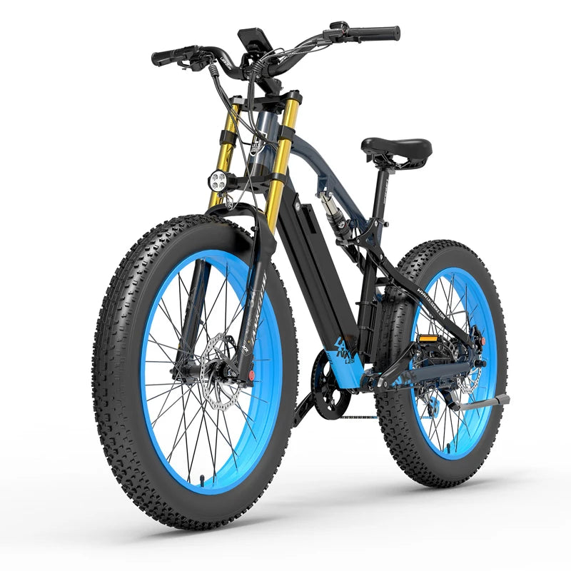 EU  Warehouse Stock LANKELEISI RV700 26 Inch Electric Mountain Bike Fat Tire Bike 48v 16ah Ebike 1000w Electric Bicycle