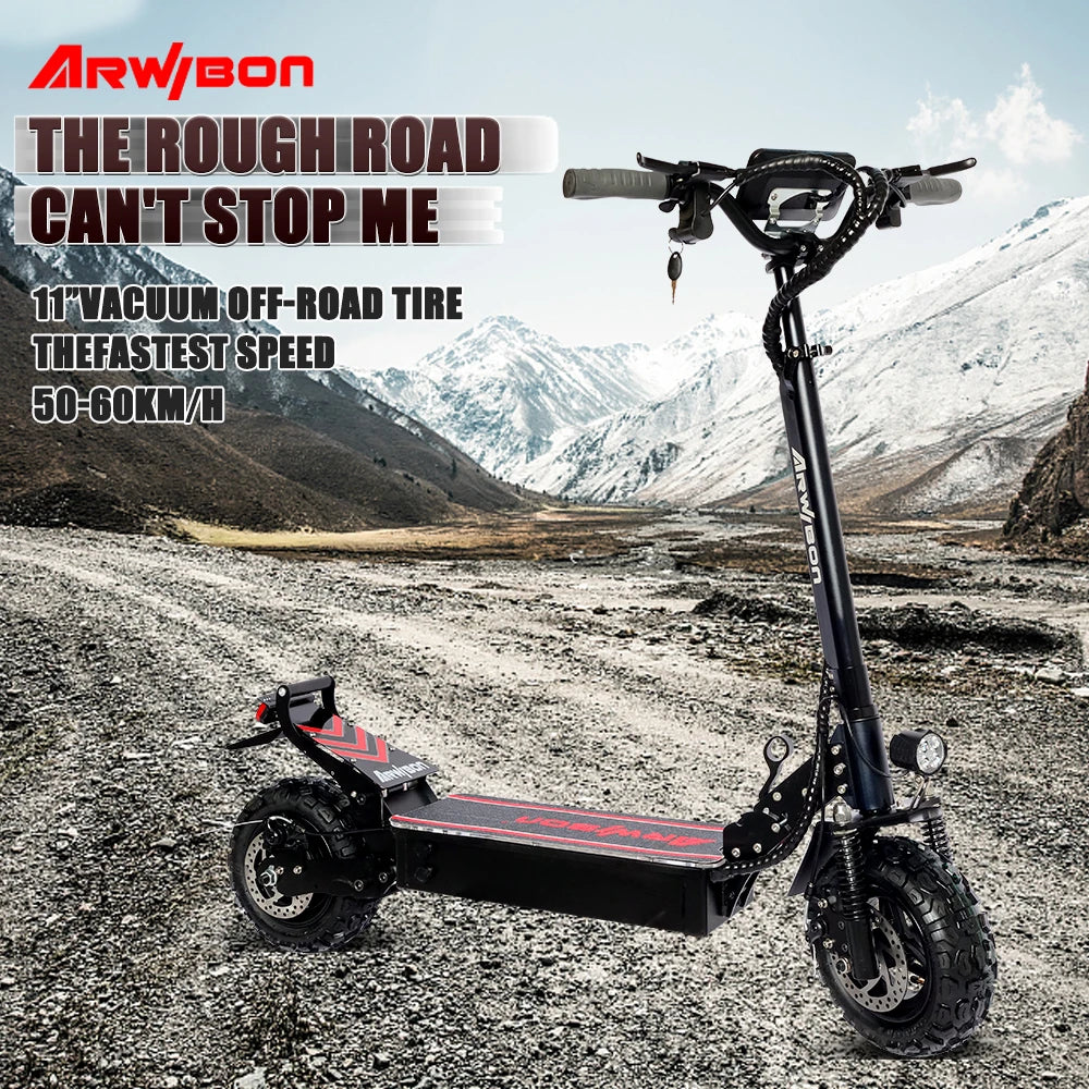 ARWIBON Q30 Fast Electric Scooter USA EU Stock Hydraulic Suspension Escooter E Scooter 11 Inch Heavy Duty