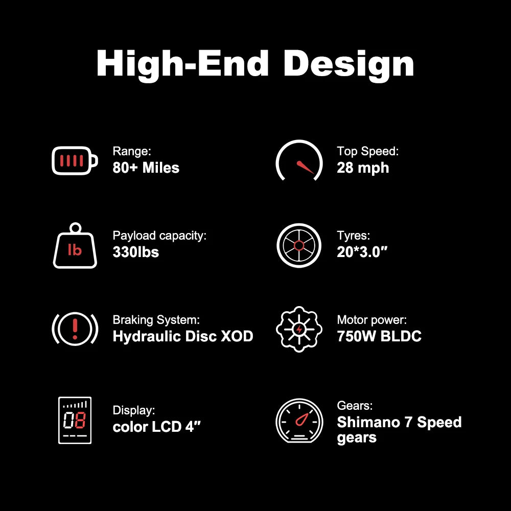 US Store Hot Sell Electric Bike  Hovsco Ebike Long RangeE Bike Large Capacity Aluminum Alloy  Electric Bicycle