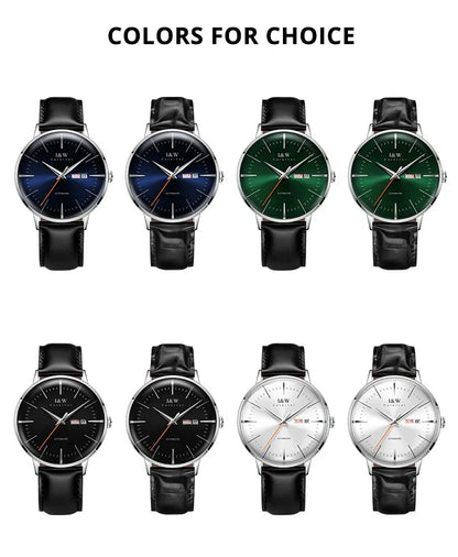 Fashion Men's Watches MIYOTA 8215 Watch Luxury brand CARNIVAL Automatic Mechanical Wristwatch Sapphire Double Calendar Men Watch