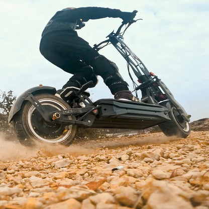 HEZZO F9 Aluminum Alloy Foldable Electric Off-road Scooter 8000W High Power Dual-drive 40Ah Long Range Escooter