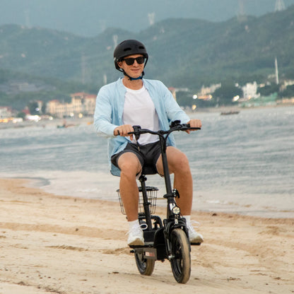 HEZZO T3 Escooter 48V 500W/750W Electric Scooter 14-inch Portable Folding Two-wheeled 15Ah 60KM Long Range Escooter With Basket