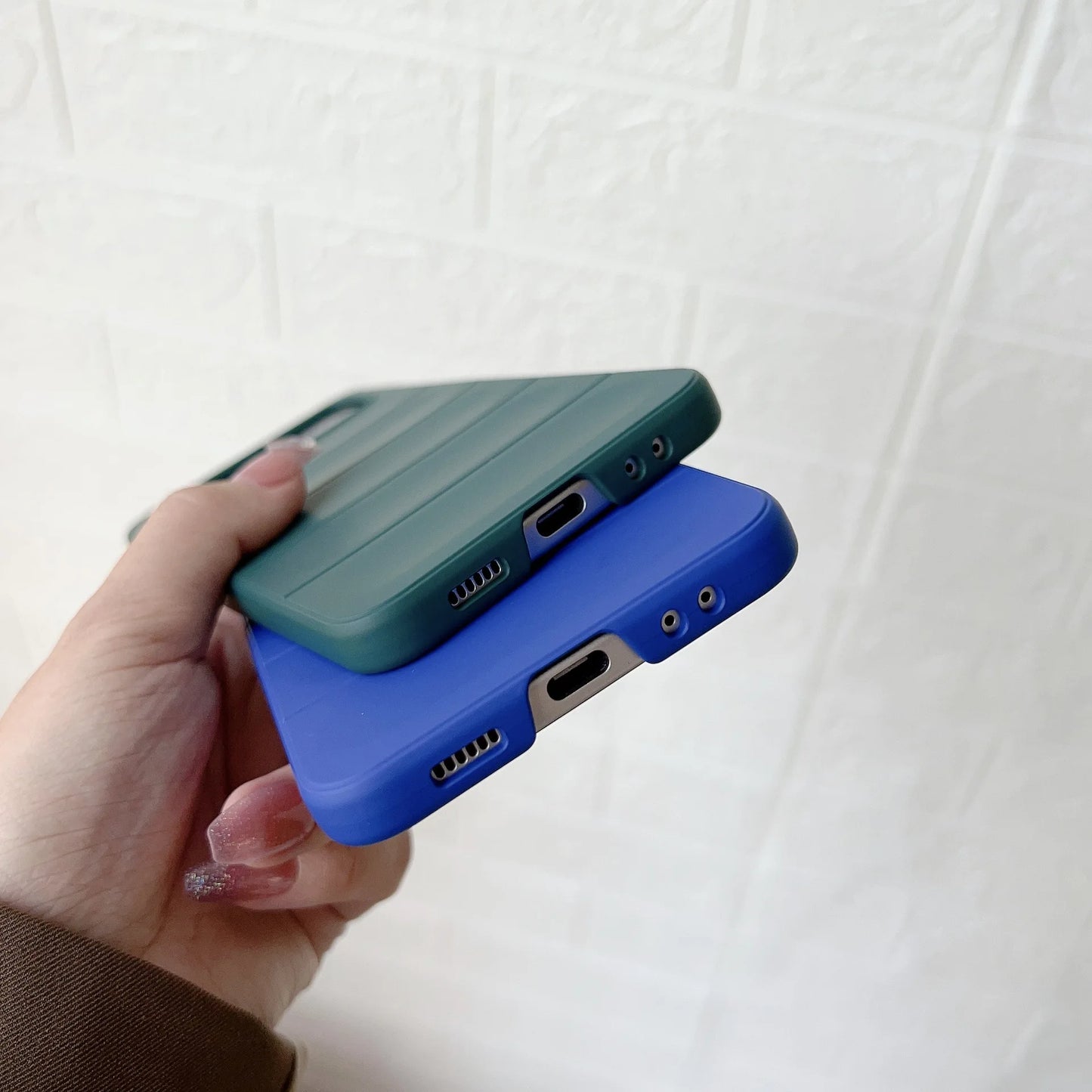 High Quality Skin Friendly Premium Eco-friendly Matte Plain Folding TPU+PC Phone Case for Z Flip 6/5/4/3 Anti-Fall