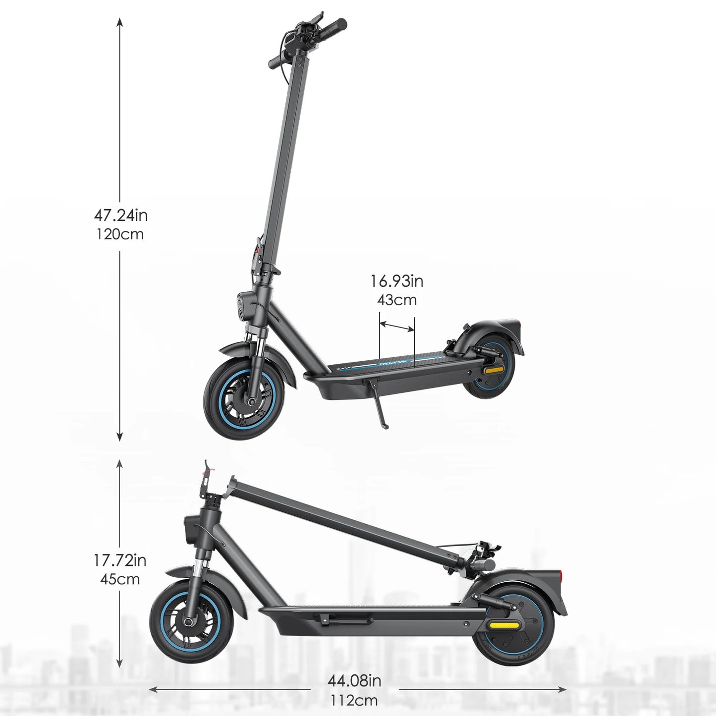 US and EU Warehouse Stock Powerful Electric Scooter 36V 15AH Dual Suspension Most Popular EScooter for Adult Long Range Foldable