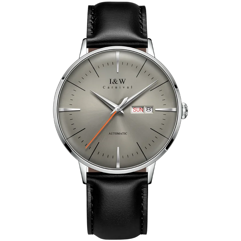 Fashion Men's Watches MIYOTA 8215 Watch Luxury brand CARNIVAL Automatic Mechanical Wristwatch Sapphire Double Calendar Men Watch