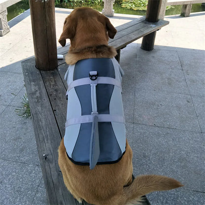 Funny Shark Costume Pet Life Jacket Vest for Medium Large Dogs Summer Beach Big Dog Swimsuit Golden Retriever mascotas Clothes