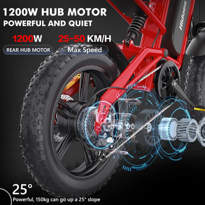 2025 EU US EU Warehouse Drop Shipping Hot Sale Hidoes B6 Electric Bike Electric Mountain Bicycle 48v 1200w E Bike
