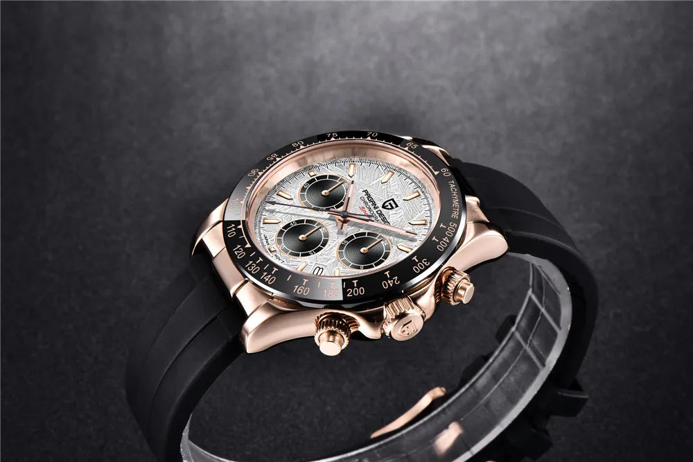PAGANI DESIGN 2025 New Men Watches Luxury AR Sapphire crystal Quartz Watch Men Waterproof Sport Chronograph Automatic Date Watch