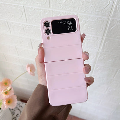 High Quality Skin Friendly Premium Eco-friendly Matte Plain Folding TPU+PC Phone Case for Z Flip 6/5/4/3 Anti-Fall