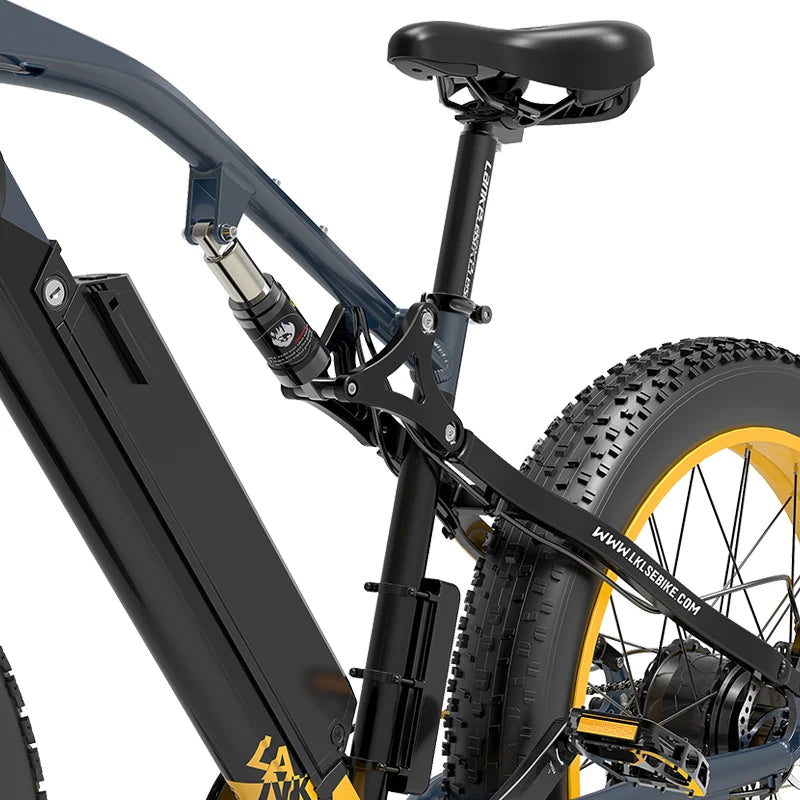 EU  Warehouse Stock LANKELEISI RV700 26 Inch Electric Mountain Bike Fat Tire Bike 48v 16ah Ebike 1000w Electric Bicycle