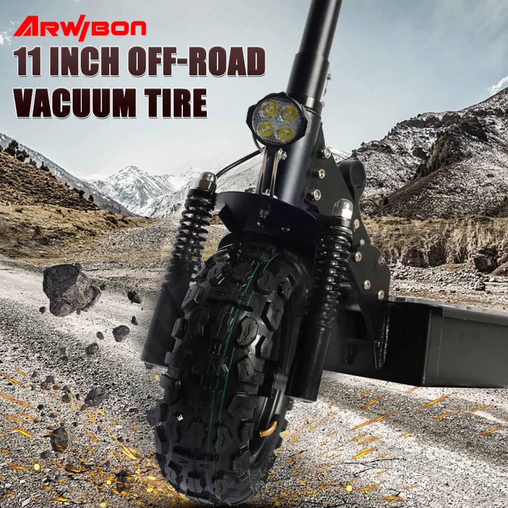 ARWIBON Q30 Fast Electric Scooter USA EU Stock Hydraulic Suspension Escooter E Scooter 11 Inch Heavy Duty
