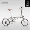 CRANSTON 16-inch 9-speed R9 Max Tri-folding Bike Electroplate Steel Frame Light Weight Foldable Bike S bar M BAR Folding Bicycle