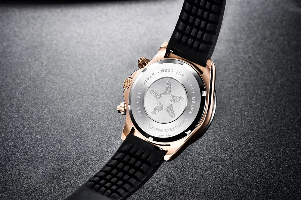 PAGANI DESIGN 2025 New Men Watches Luxury AR Sapphire crystal Quartz Watch Men Waterproof Sport Chronograph Automatic Date Watch