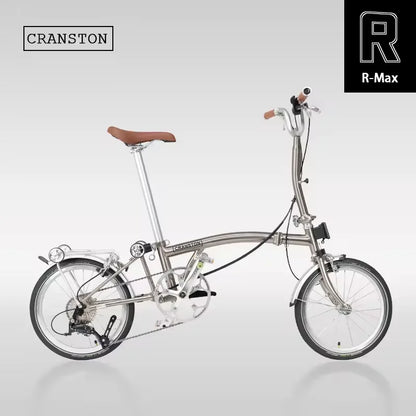 CRANSTON 16-inch 9-speed R9 Max Tri-folding Bike Electroplate Steel Frame Light Weight Foldable Bike S bar M BAR Folding Bicycle