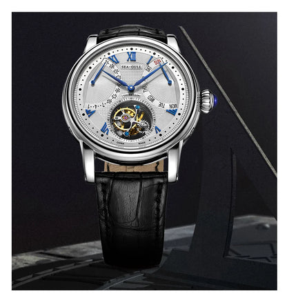 Seagull Men Watch Automatic Tourbillon Mechanical Watch Multifunctional Sapphire Calendar Luxury Men's Wristwatch ST8004ZS