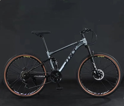 High Quality 26 Inch MTB Soft Tail Bicycle 24 27 30 Speed Full Suspension Carbon Steel Disc Brake with Ordinary Pedal
