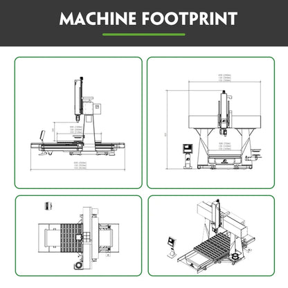 High Power Automatic Tool Changer 1325 Wood Foam Plastic Aluminum Cnc 5 Axis Milling Router Machine for Sale