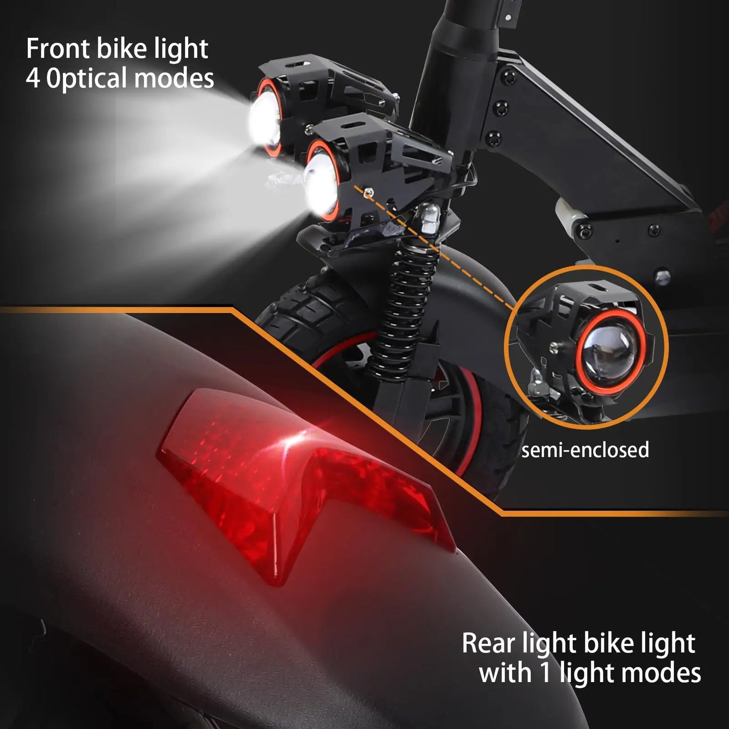 Electric Scooter, 45Miles Long Range, Top Speed 50 MPH, 10"Tires, Powerful 800W Motor, Folding Escooter for Adults Teen