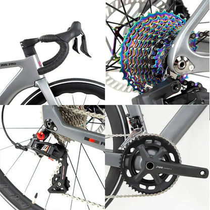 Thru Axle Disc Carbon Road Bike - 24-Speed Aero Racing Bike for Competitive Cycling & Triathlon Training 	 bicycle
