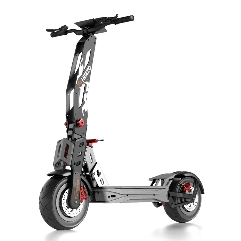 HEZZO F9 Aluminum Alloy Foldable Electric Off-road Scooter 8000W High Power Dual-drive 40Ah Long Range Escooter