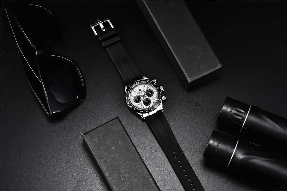 PAGANI DESIGN 2025 New Men Watches Luxury AR Sapphire crystal Quartz Watch Men Waterproof Sport Chronograph Automatic Date Watch