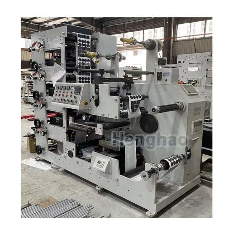 New Automatic Flexographic Printer with Stack Structure for Card Plastic Bag Paper Label Printing UV Curing & Touch Screen