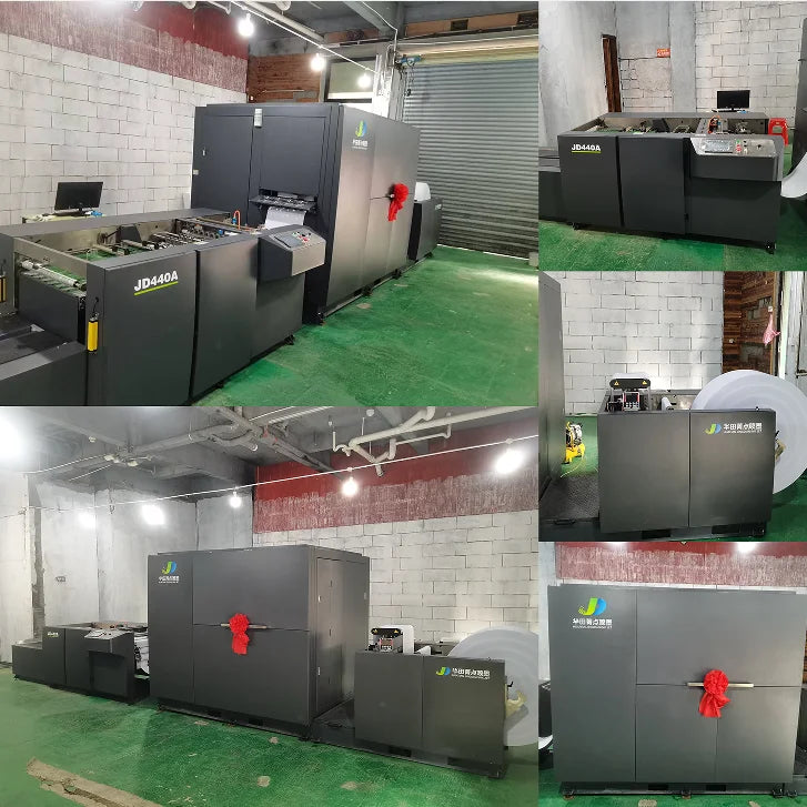 JD440C New Automatic High Speed Eco-Solvent Ink Roll-to-Roll Digital Inkjet Print Machine for Books Bills Labels 1 Year Warranty