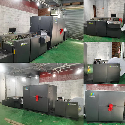 JD440C New Automatic High Speed Eco-Solvent Ink Roll-to-Roll Digital Inkjet Print Machine for Books Bills Labels 1 Year Warranty