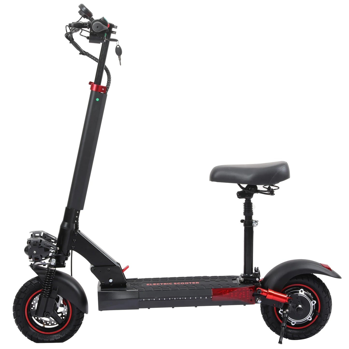 EU UK US CA Warehouse EScooter  - 10" Off-Road Fat Tire Dual Suspension 45km Range, Foldable & IPX5 Electric Scooter