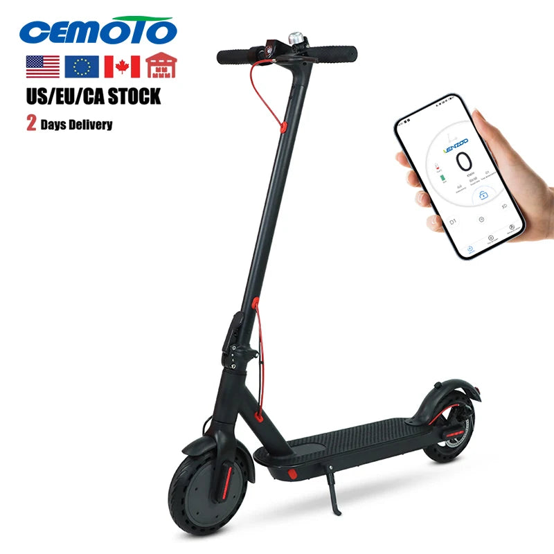 Cheap 8.5 Inch 2 Wheel Electric Scooter EU US CA Warehouse 36v Escooter 10Ah Long Range App Folding Electric Scooter