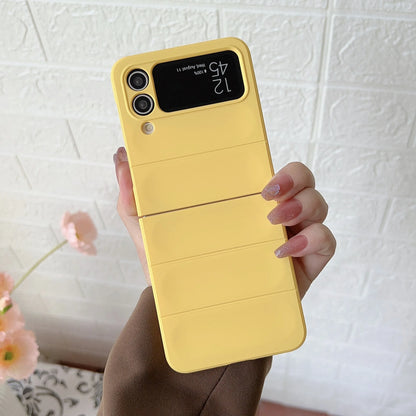 High Quality Skin Friendly Premium Eco-friendly Matte Plain Folding TPU+PC Phone Case for Z Flip 6/5/4/3 Anti-Fall