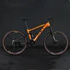High Quality 26 Inch MTB Soft Tail Bicycle 24 27 30 Speed Full Suspension Carbon Steel Disc Brake with Ordinary Pedal