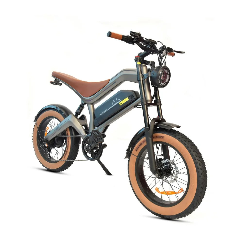 Us EU Warehouse E-bike 48v  Electric Dirt Bike Full Suspension Mountain Ebike Adult Fat Tire Hybrid Electric Bicycle