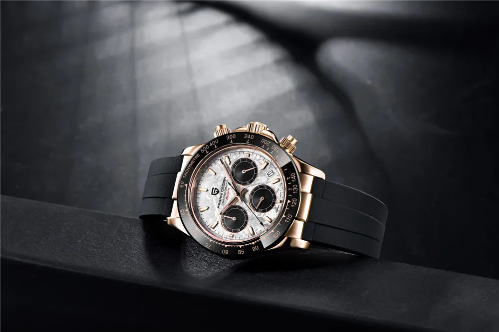 PAGANI DESIGN 2025 New Men Watches Luxury AR Sapphire crystal Quartz Watch Men Waterproof Sport Chronograph Automatic Date Watch
