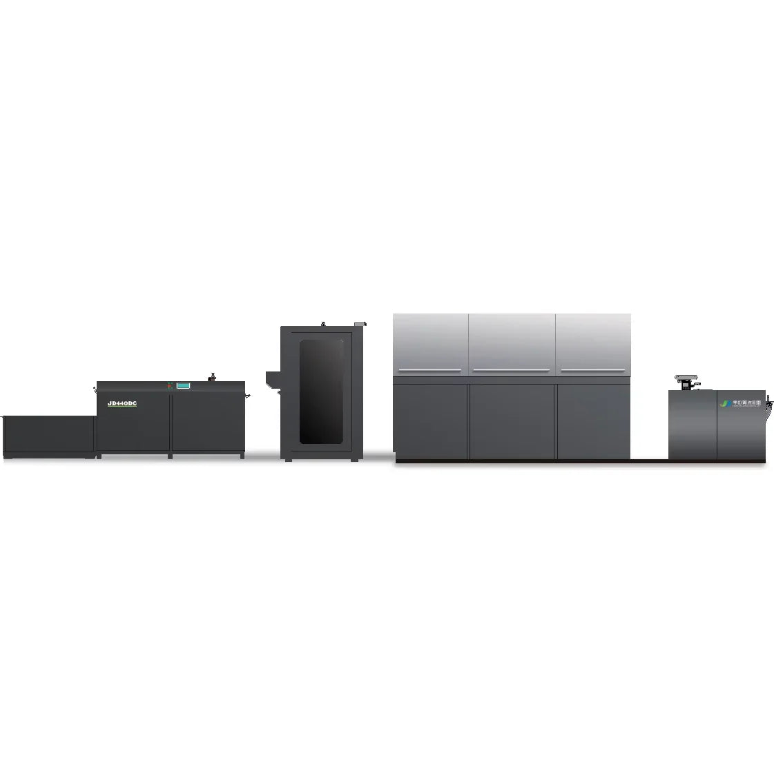 JD440C New Automatic High Speed Eco-Solvent Ink Roll-to-Roll Digital Inkjet Print Machine for Books Bills Labels 1 Year Warranty