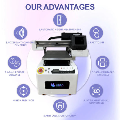 Free Shipping A2 A1 4050 Uv Printer Pvc Card Glass Bottle Golf Flatbed Uv Printer 4050 for Mobile Phone Case Acrylic Board