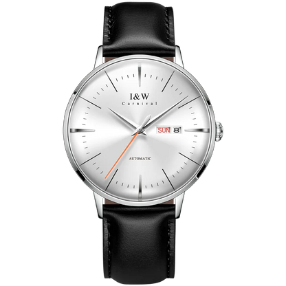 Fashion Men's Watches MIYOTA 8215 Watch Luxury brand CARNIVAL Automatic Mechanical Wristwatch Sapphire Double Calendar Men Watch
