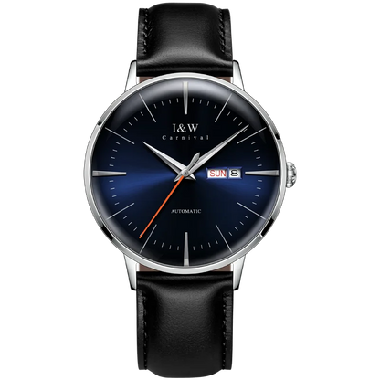 Fashion Men's Watches MIYOTA 8215 Watch Luxury brand CARNIVAL Automatic Mechanical Wristwatch Sapphire Double Calendar Men Watch
