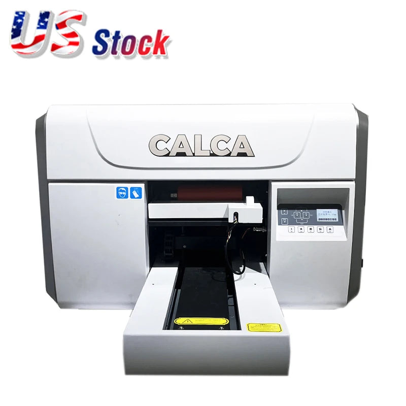 CALCA Digital A3 LED UV Roll Printer Cylindrical Printer with I3200 Printhead Printer for T-shirt Bottles Phone Case US Stock