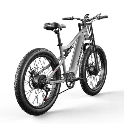 EU USA UK Warehouse 26 Inch Dual Motor Electric Bicycle 48V 17.5Ah Battery Shengmilo S600 Electric Bike 2000W