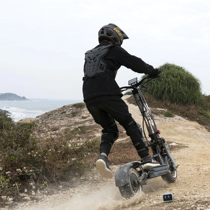 HEZZO F9 Aluminum Alloy Foldable Electric Off-road Scooter 8000W High Power Dual-drive 40Ah Long Range Escooter