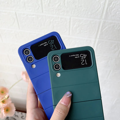 High Quality Skin Friendly Premium Eco-friendly Matte Plain Folding TPU+PC Phone Case for Z Flip 6/5/4/3 Anti-Fall