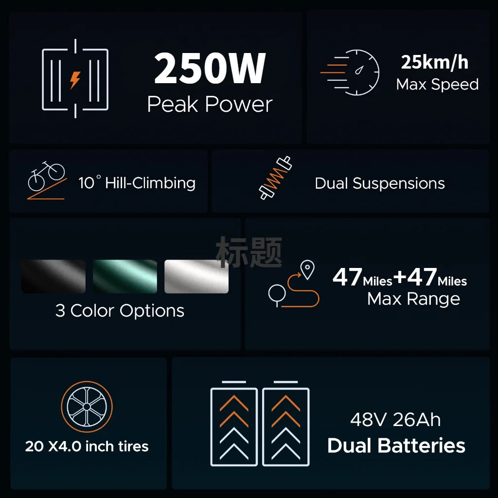 Original ENGWE M20 250W 20*4.0 Inch Fat Mountain Tires Electric Bicycle 25km/h Disc Brake Adult Fat Ebike in EU UK Warehouse