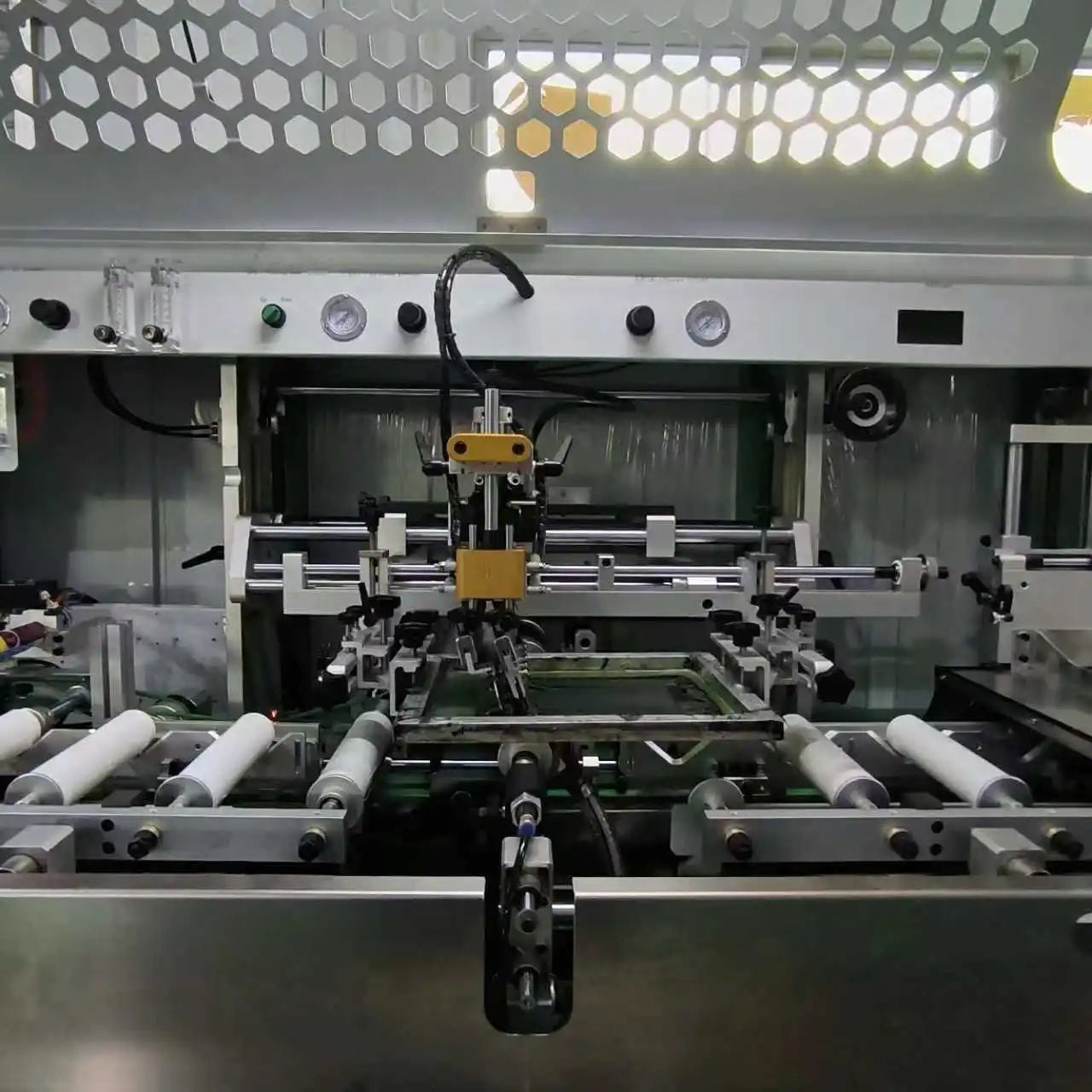 Automatic Five Color Silk Screen Printer for Cup Screen Printing Machine for Round Coffee Paper Water Cosmetic Plastic Tube