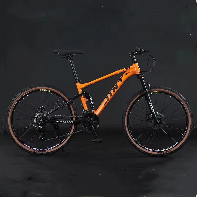 High Quality 26 Inch MTB Soft Tail Bicycle 24 27 30 Speed Full Suspension Carbon Steel Disc Brake with Ordinary Pedal